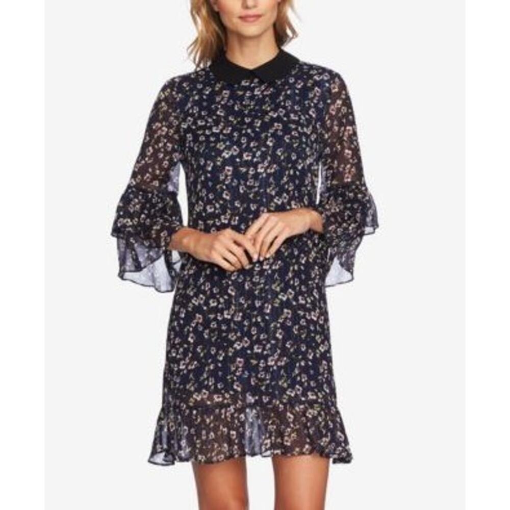 CeCe Navy Floral Mini Dress